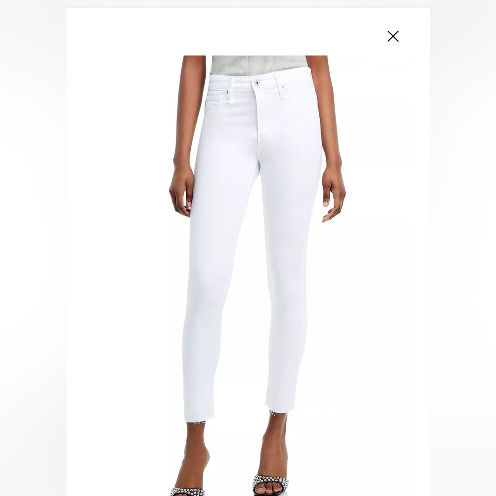 AG Adriano Goldschmied raw hem skinny jeans
